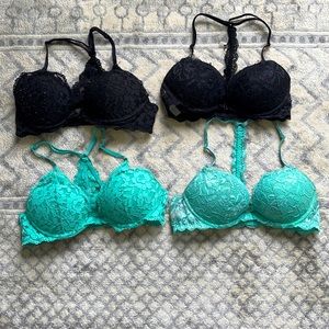 PINK push-up date bras